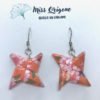 Boucles d’oreilles argentées origami ETOILE