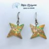 Boucles d’oreilles bronze origami ETOILE