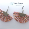 Boucles d’oreilles bronze origami PAON