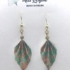 Boucles d’oreilles dorées origami PLUME