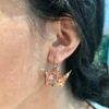 Boucle d’oreilles bronze origami GRUE