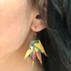 Boucles d’oreilles bronze origami ERABLE
