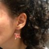 Boucles d’oreilles argentées origami ETOILE
