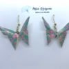 Boucles d’oreilles dorées origami PAPILLON