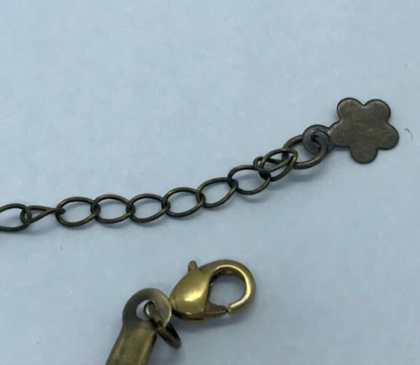 Collier fuchsia et bronze origami ETOILE