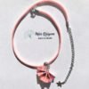 Collier rose et argenté origami PAON
