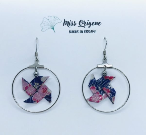 Boucles d’oreilles EOLE argent créole