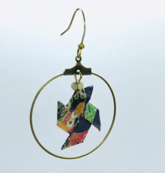 Boucles d’oreilles EOLE bronze créole