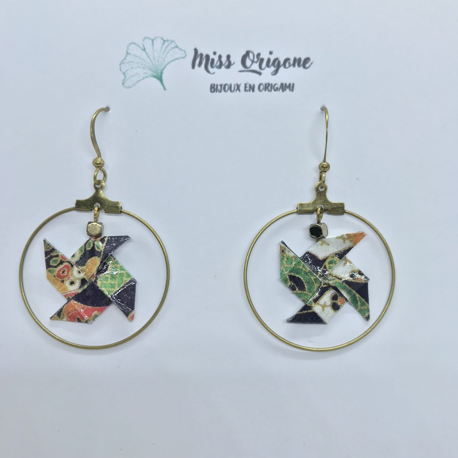 Boucles d’oreilles EOLE bronze créole