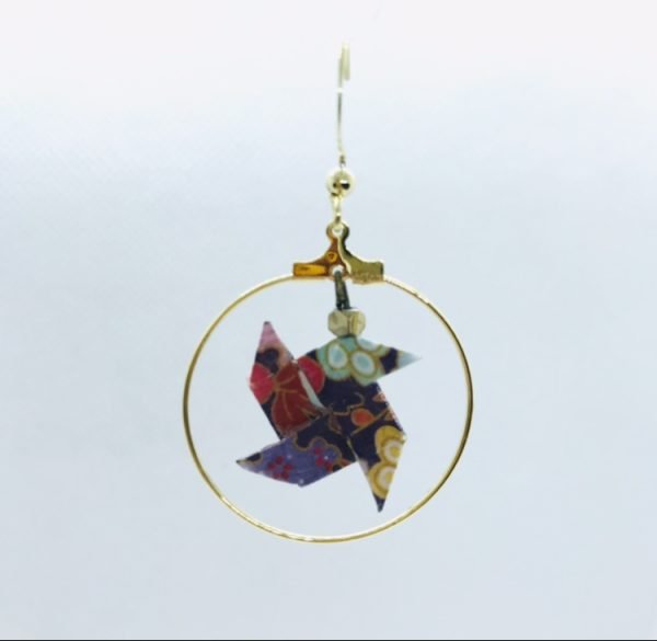 Boucles d’oreilles EOLE doré créole