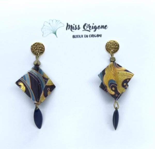 Boucles d’oreilles KARO doré
