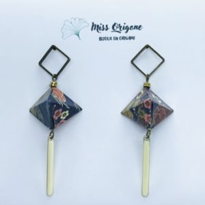 Boucles d’oreilles LAMPION bronze