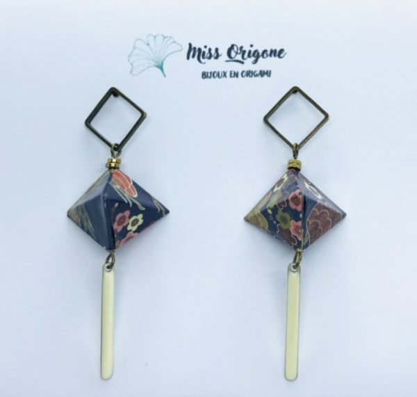 Boucles d’oreilles LAMPION bronze