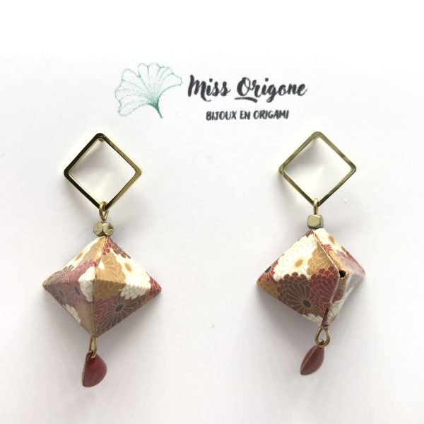 Boucles d’oreilles LAMPION doré
