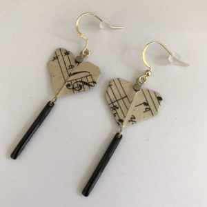 Boucles d’oreilles pendantes COEUR LYRIQUE