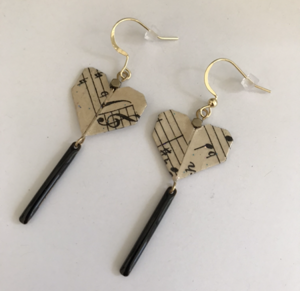 Boucles d’oreilles pendantes COEUR LYRIQUE